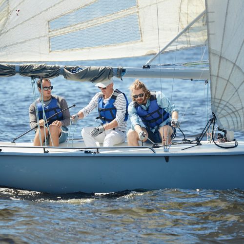 Sailing in the sea